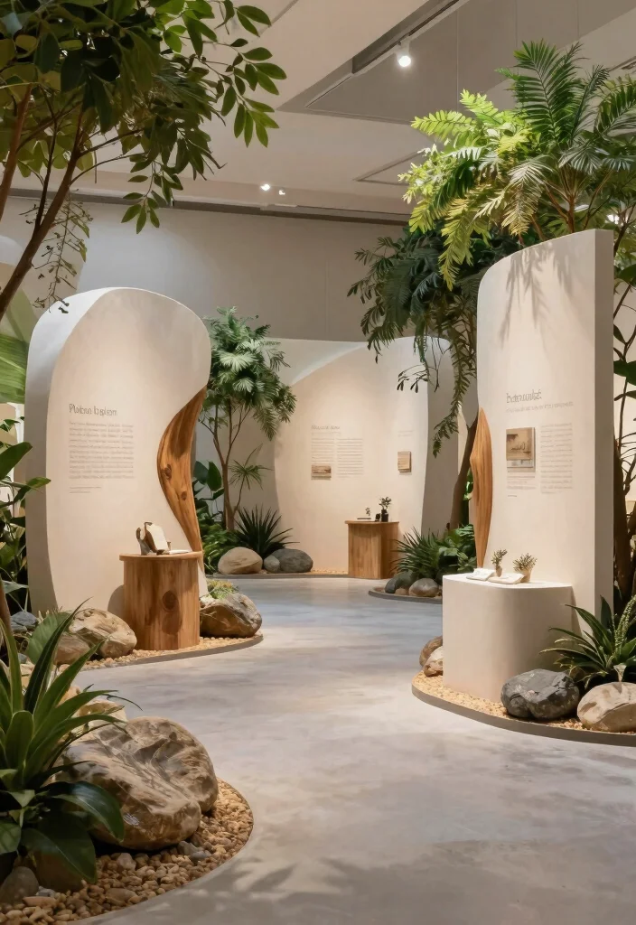 17 Stand Creativo Exposiciones Ideas That Attract Attention - 10. Natural Elements in Design 1