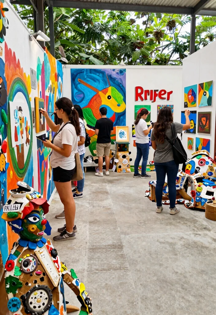 17 Stand Creativo Exposiciones Ideas That Attract Attention - 11. Community Art Collaboration 1