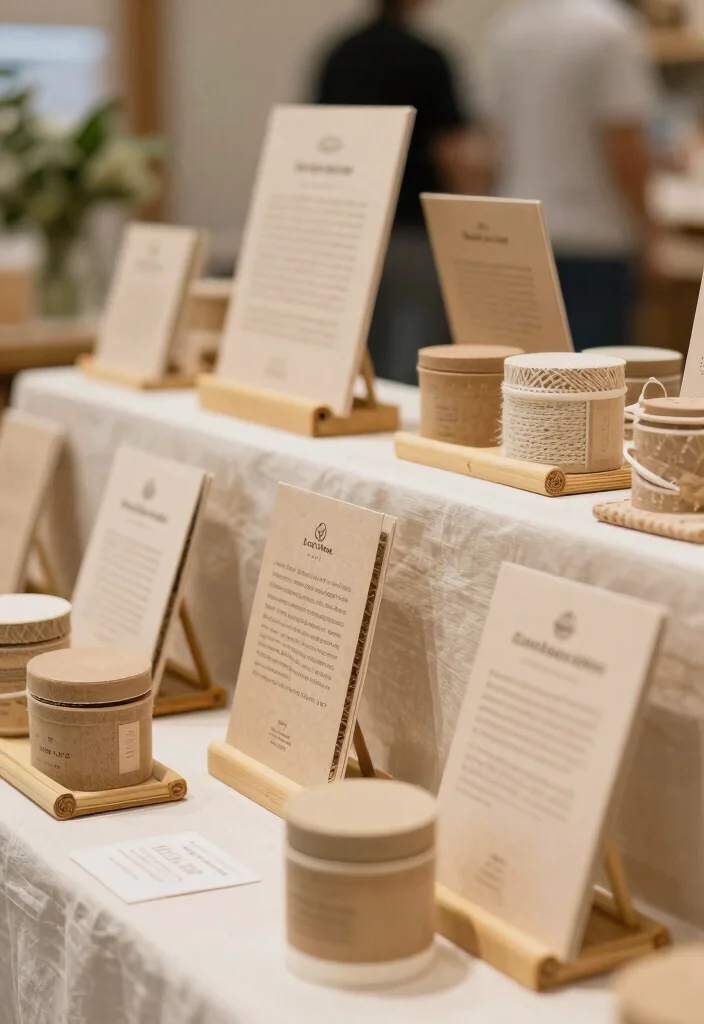 17 Stand Creativo Exposiciones Ideas That Attract Attention - 8. Biodegradable Materials 1