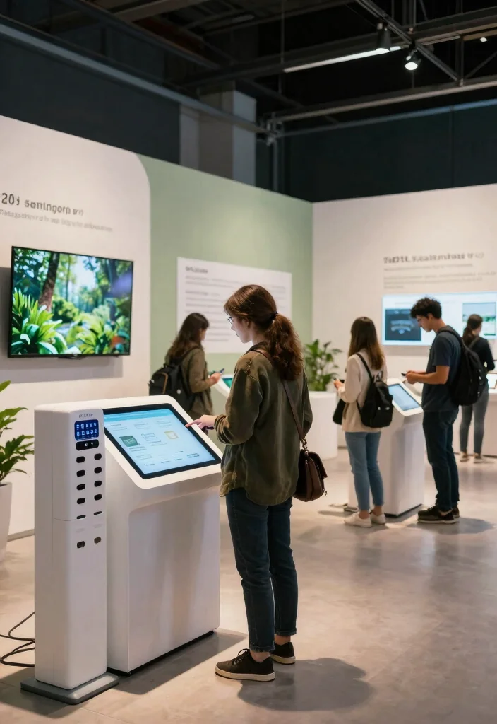 17 Stand Creativo Exposiciones Ideas That Attract Attention - 9. Green Technology Integration 1