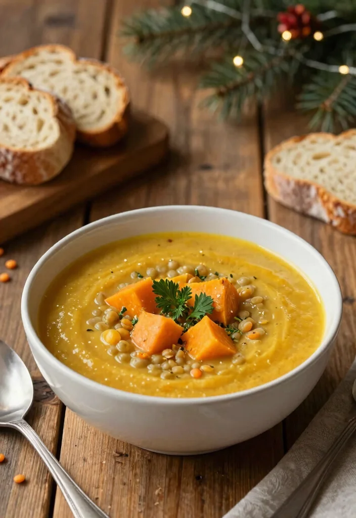 18 Candied Sweet Potato Recipes: Sweet Holiday Favorites - 16. Sweet Potato and Lentil Soup 1