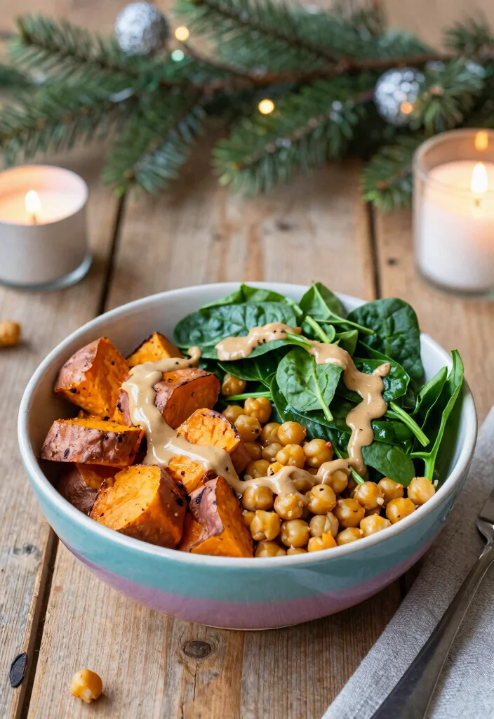 18 Candied Sweet Potato Recipes: Sweet Holiday Favorites - 18. Sweet Potato and Chickpea Bowl 1