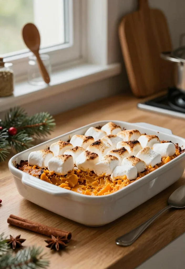 18 Candied Sweet Potato Recipes: Sweet Holiday Favorites - 2. Sweet Potato Casserole with Marshmallow Topping 1