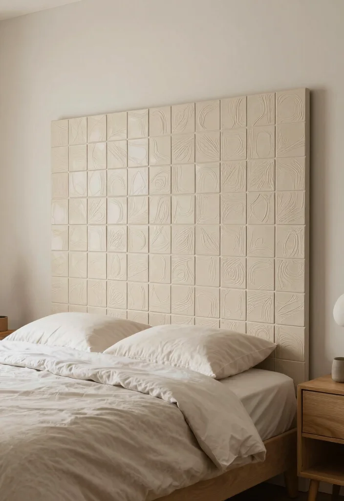 18 Ceramic Wall Art Tiles Ideas With Artistic Texture - 12. Artistic Relief Tiles 1