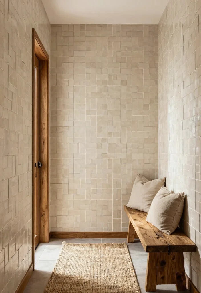 18 Ceramic Wall Art Tiles Ideas With Artistic Texture - 16. Woven Look Tiles 1