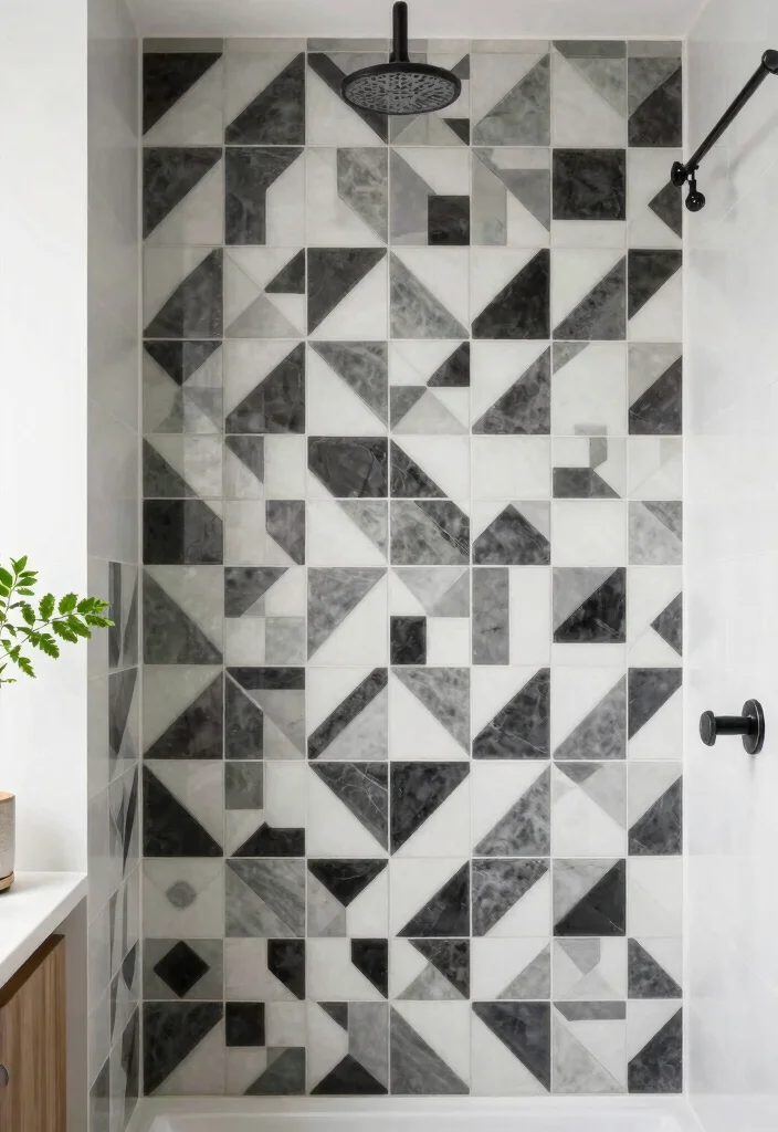 18 Ceramic Wall Art Tiles Ideas With Artistic Texture - 4. Geometric Patterned Tiles 1