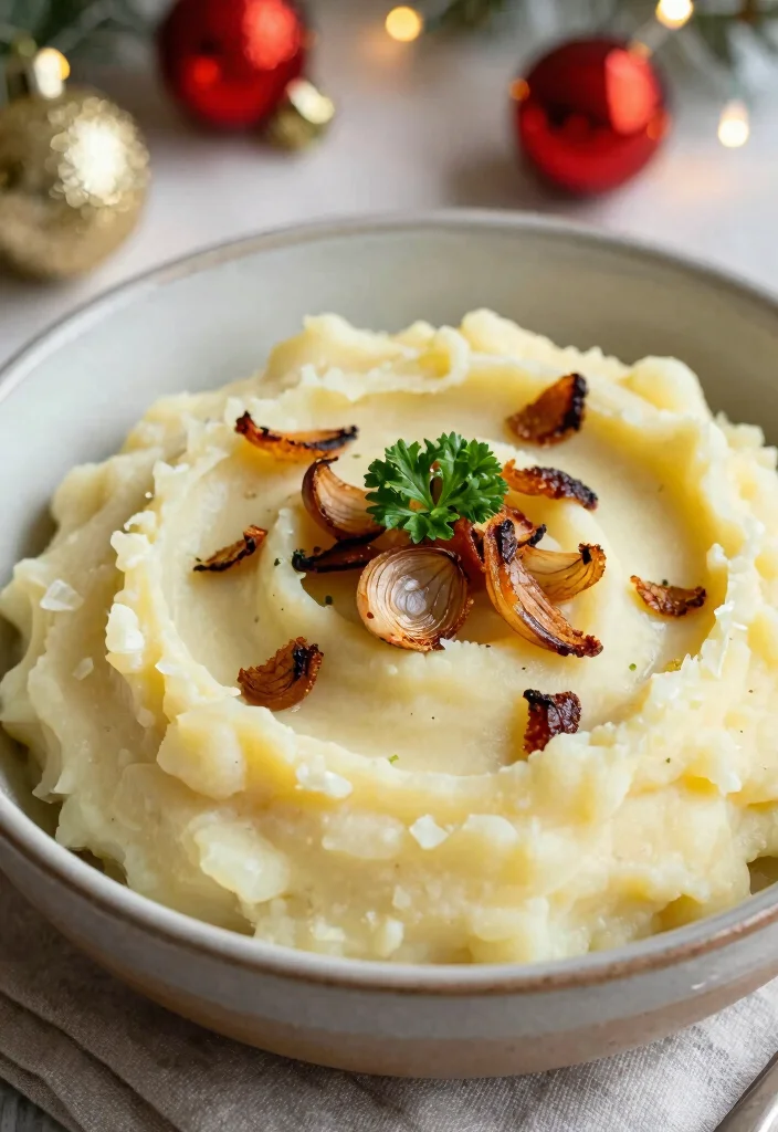 18 Christmas Side Dishes Recipes Festive Crowd Pleasers - 1. Creamy Garlic Mashed Potatoes 1