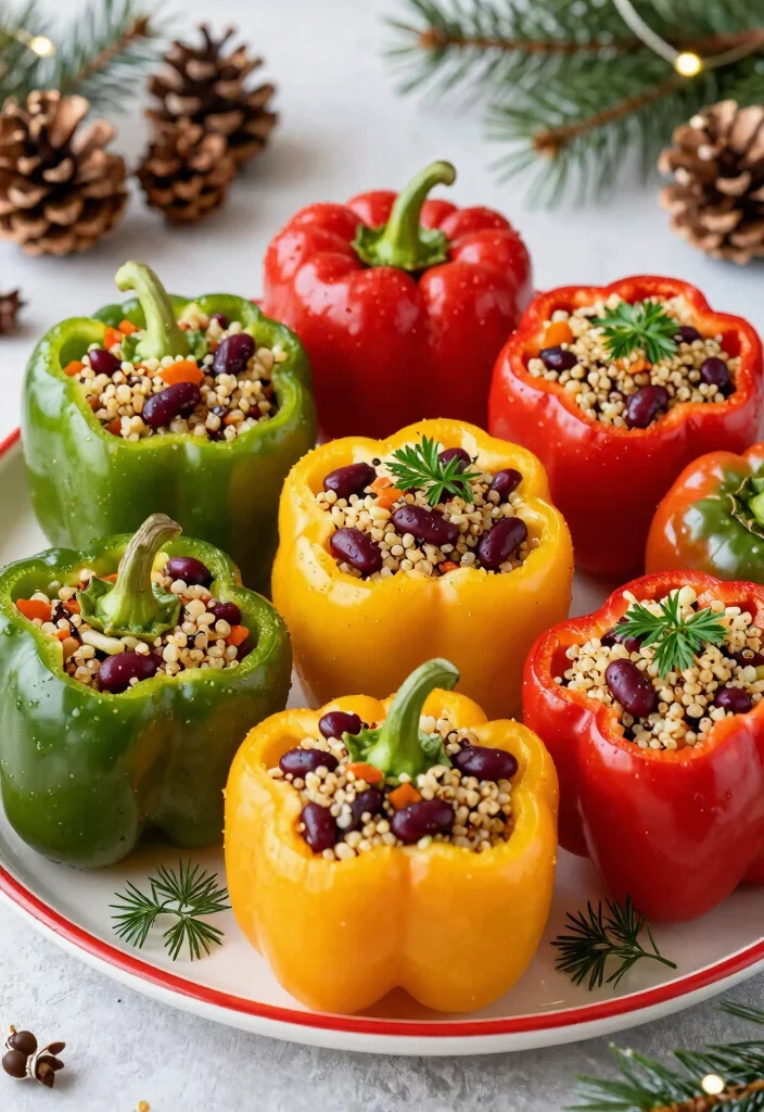 18 Christmas Side Dishes Recipes Festive Crowd Pleasers - 12. Vegetable Stuffed Peppers 1