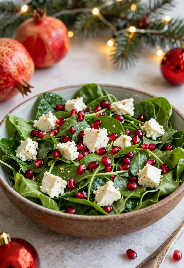 18 Christmas Side Dishes Recipes Festive Crowd Pleasers - 17. Pomegranate and Feta Salad 1