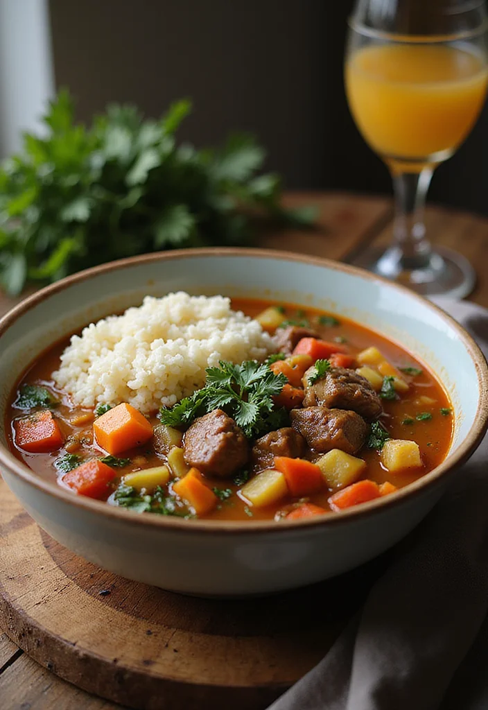 18 Comfort Food Vegetable Beef Soup Instant Pot Dishes To Warm Your Night - 14. Vegetable Beef Soup with Cauliflower Rice 1