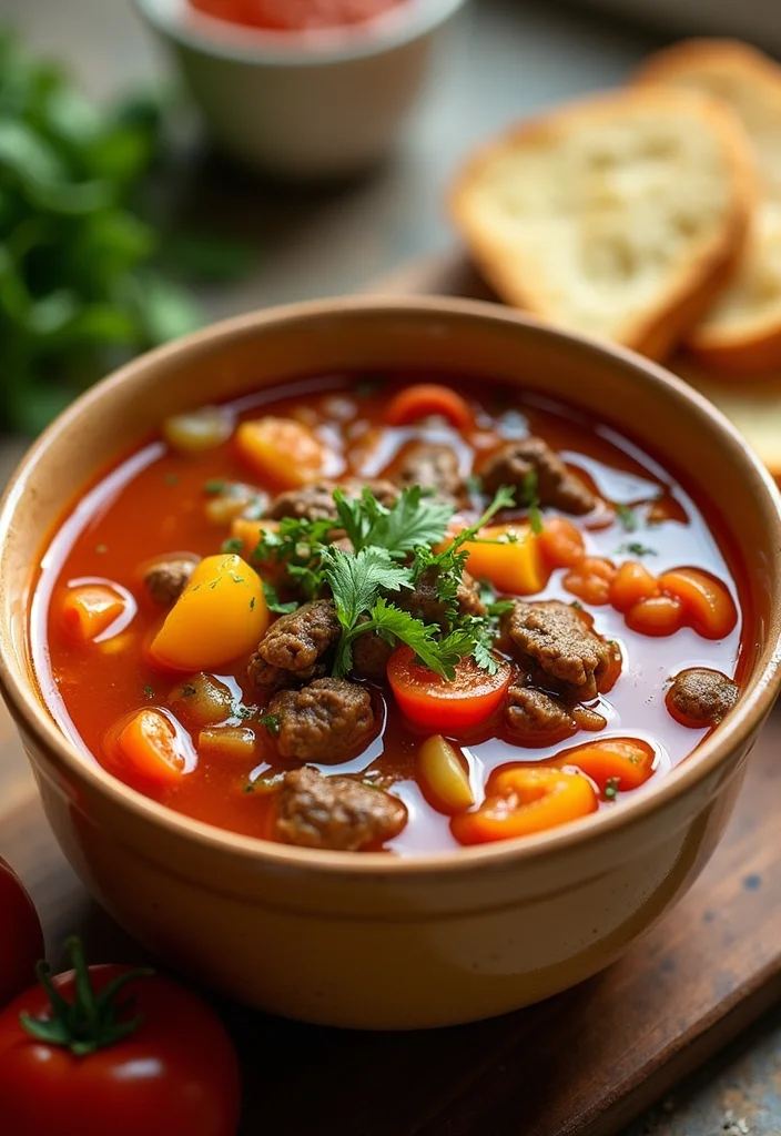 18 Comfort Food Vegetable Beef Soup Instant Pot Dishes To Warm Your Night - 5. Italian-Style Vegetable Beef Soup 1