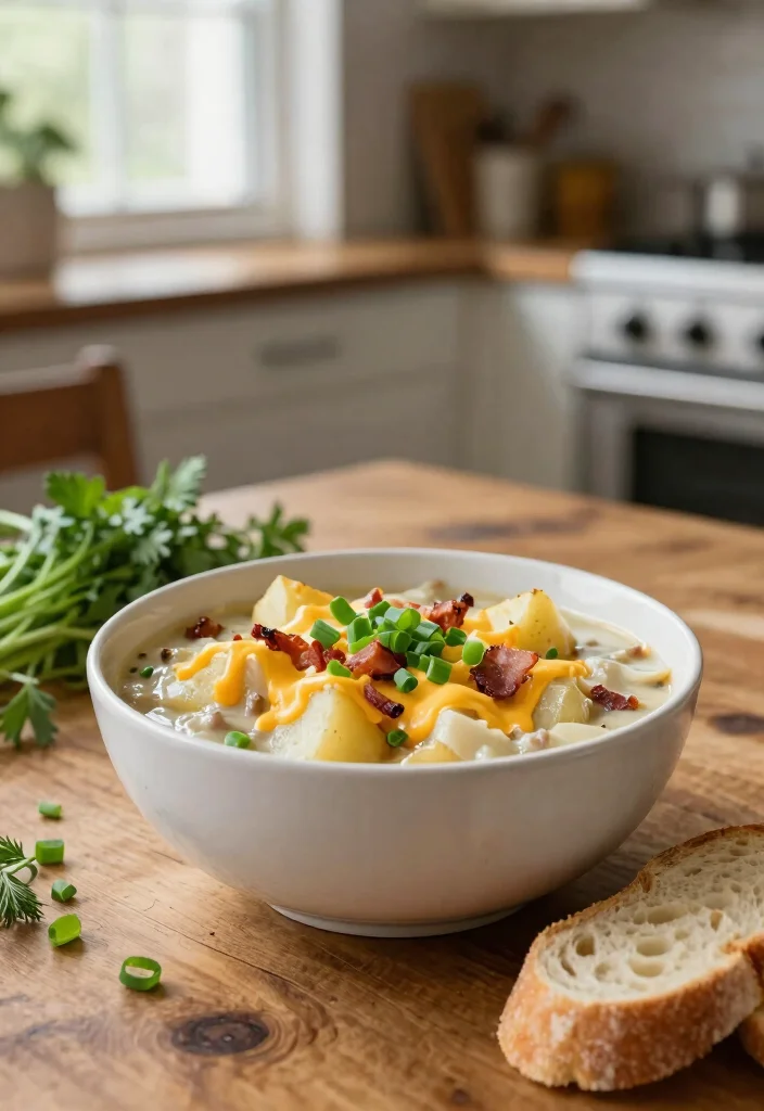 18 Creamy and Easy Crock Pot Potato Recipes for Comfort Food Lovers - 3. Loaded Baked Potato Soup 1