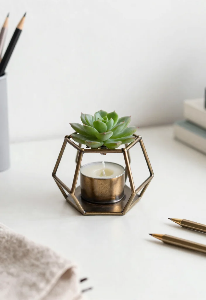 18 Geometric Candle Holder Ideas With Modern Edge - 13. Multi-functional Holders 1