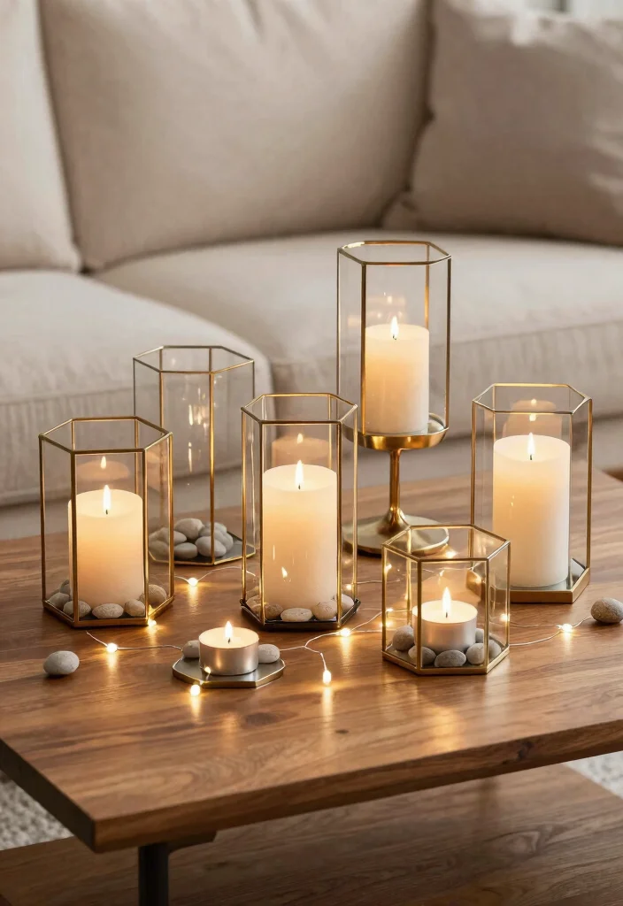 18 Geometric Candle Holder Ideas With Modern Edge - 2. Hexagonal Harmony 1