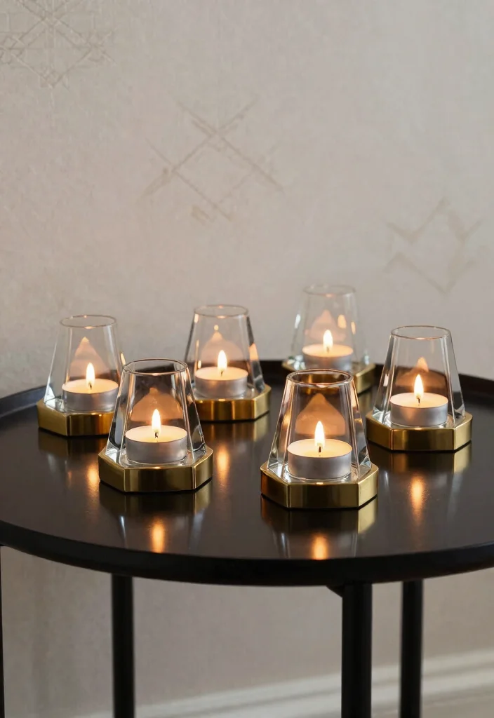 18 Geometric Candle Holder Ideas With Modern Edge - 3. Minimalist Prism 1