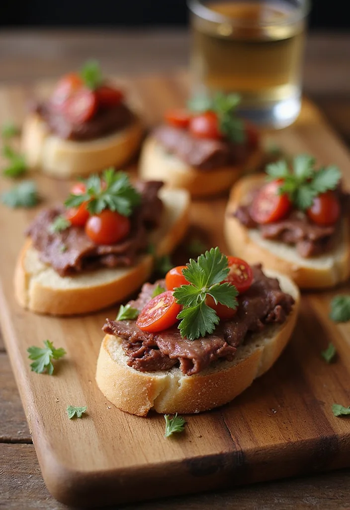 18 Must-Try Chicago Italian Beef Dishes for Busy Nights - 16. Italian Beef Crostini 1