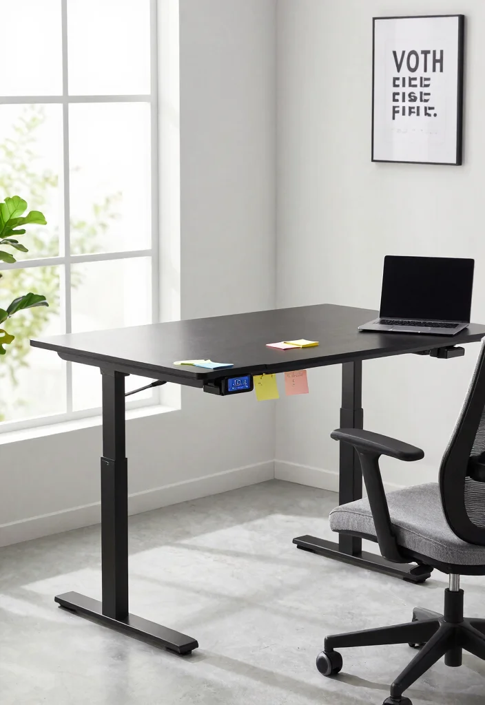 18 Stand Up Desk Home Office Ideas for a Healthier Workspace - 1. Embrace Adjustable Desk Solutions 1