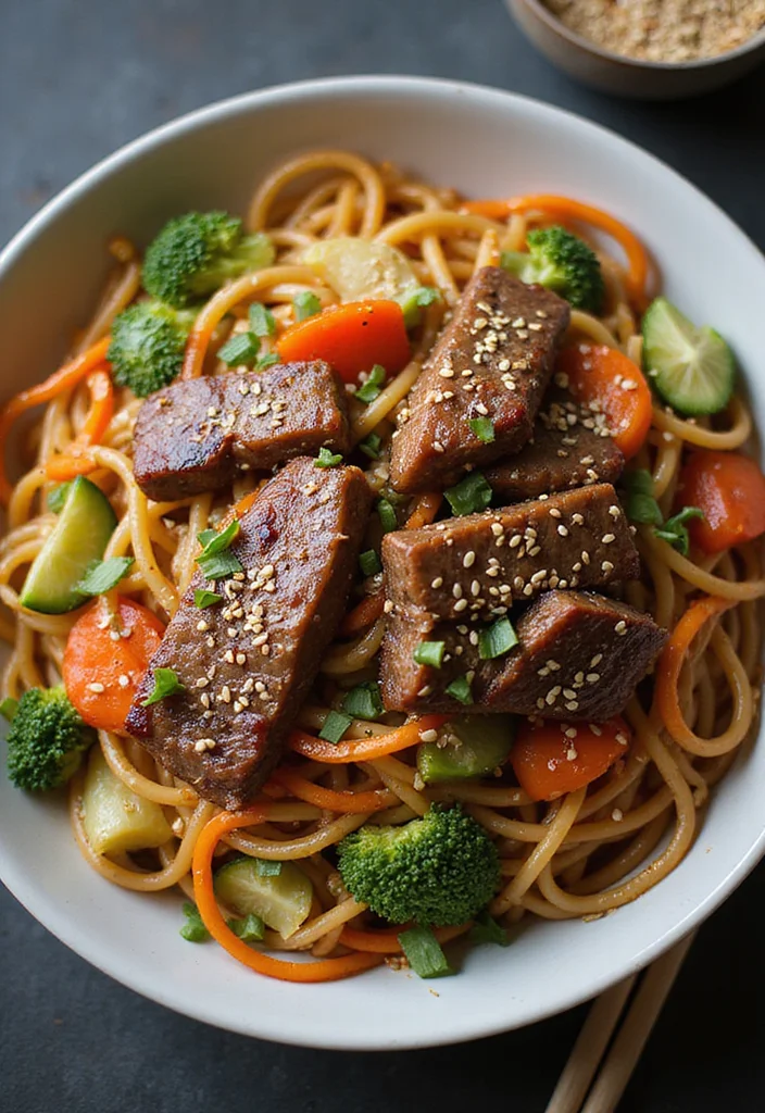 Top 15 Korean BBQ Beef Ideas You Haven't Tried Yet - 12. Korean BBQ Beef Stir-Fry with Noodles 1