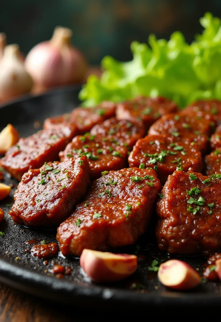 Top 15 Korean BBQ Beef Ideas You Haven't Tried Yet - 4. Spicy Garlic Marinated Beef 1