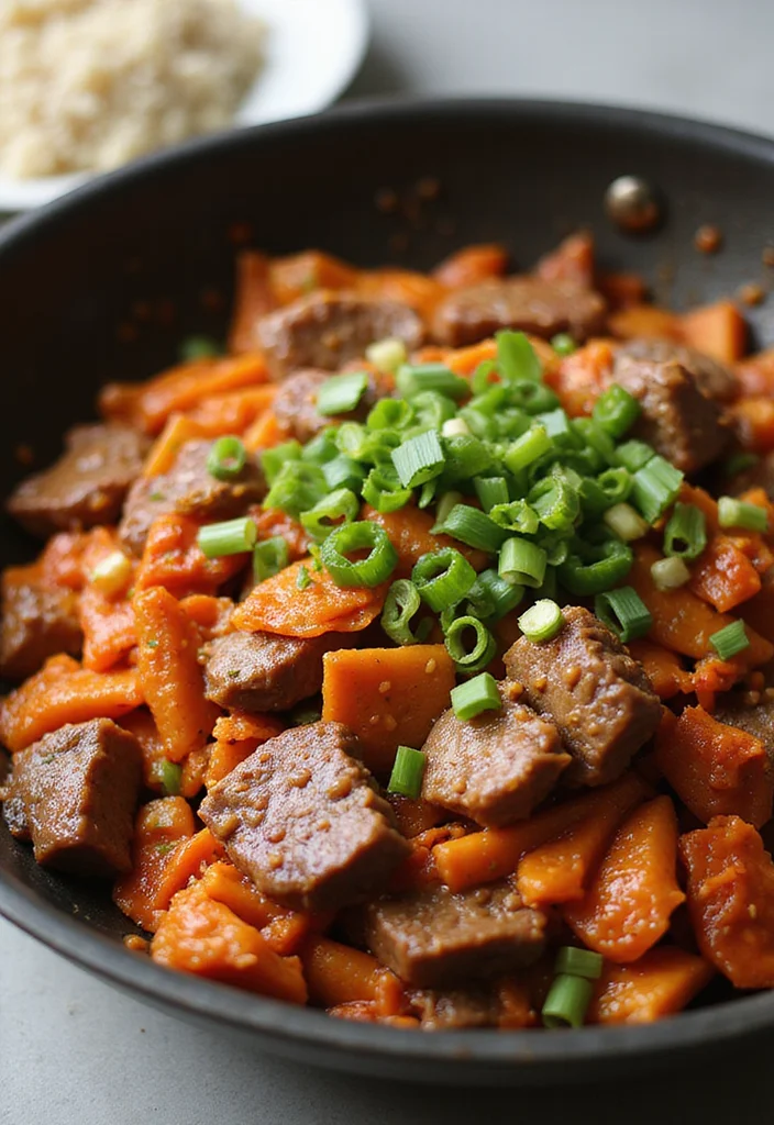 Top 15 Korean BBQ Beef Ideas You Haven't Tried Yet - 7. Sweet and Spicy Kimchi Beef Stir-Fry 1