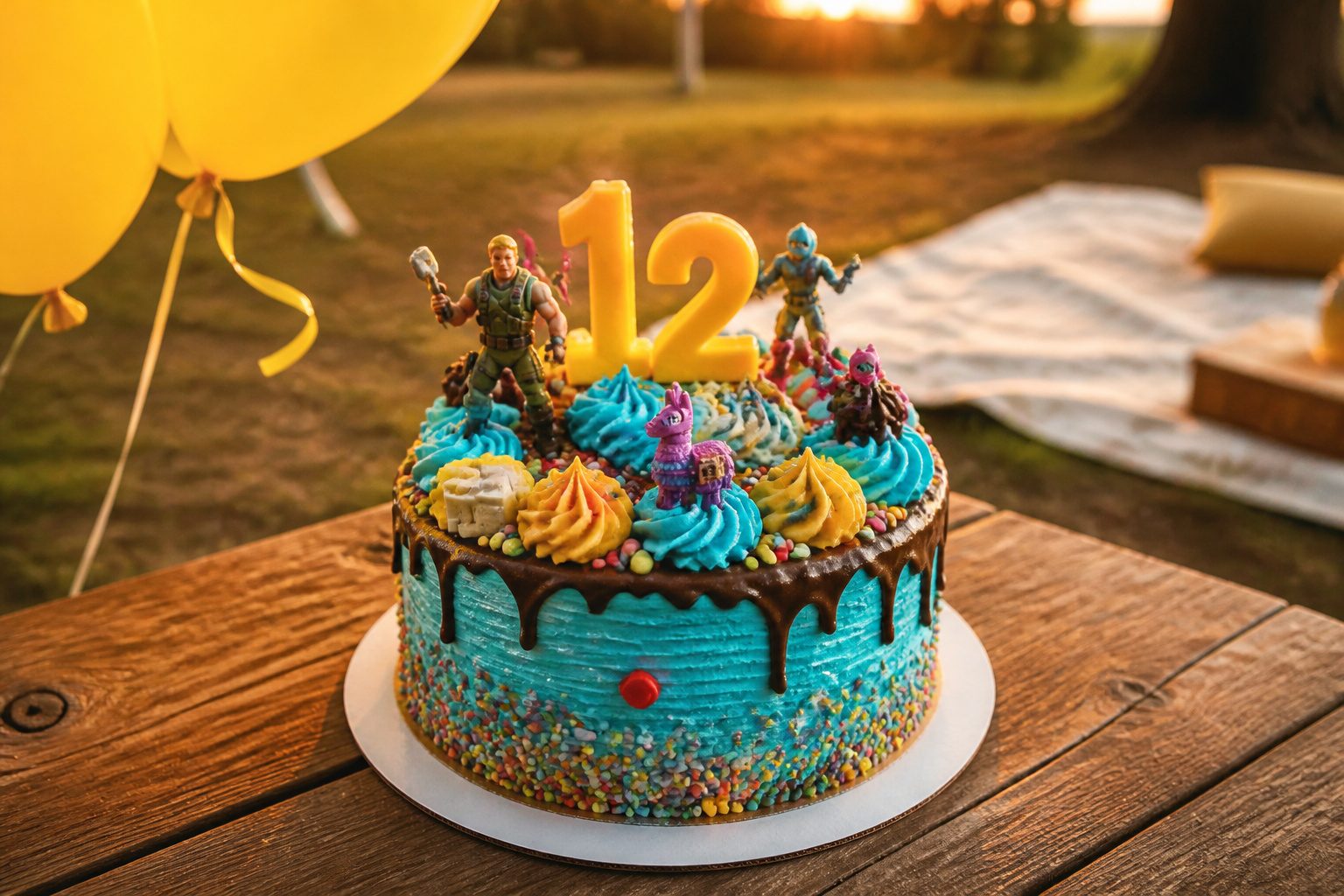 Various birthday cakes designed for 12-year-olds, showcasing different themes.